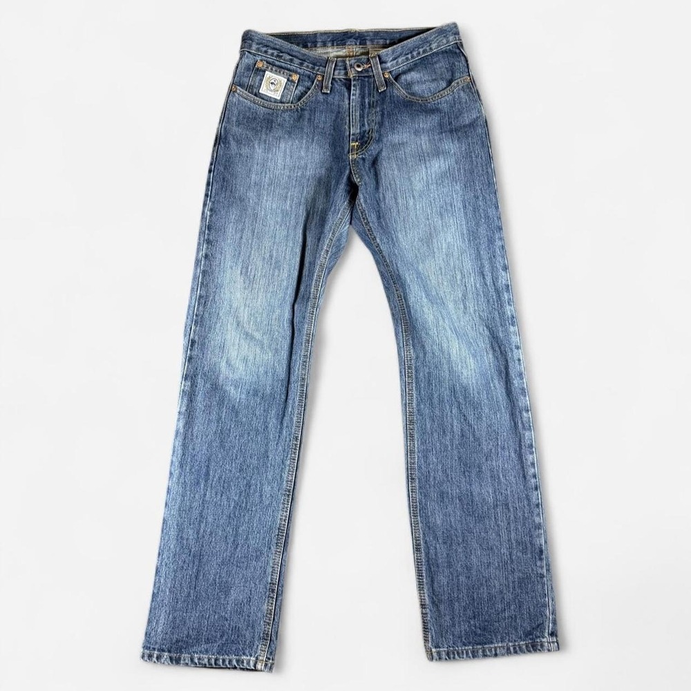 Cinch Light Wash Fade Relaxed Straight White Label Jeans Size 30x32 MB92834013